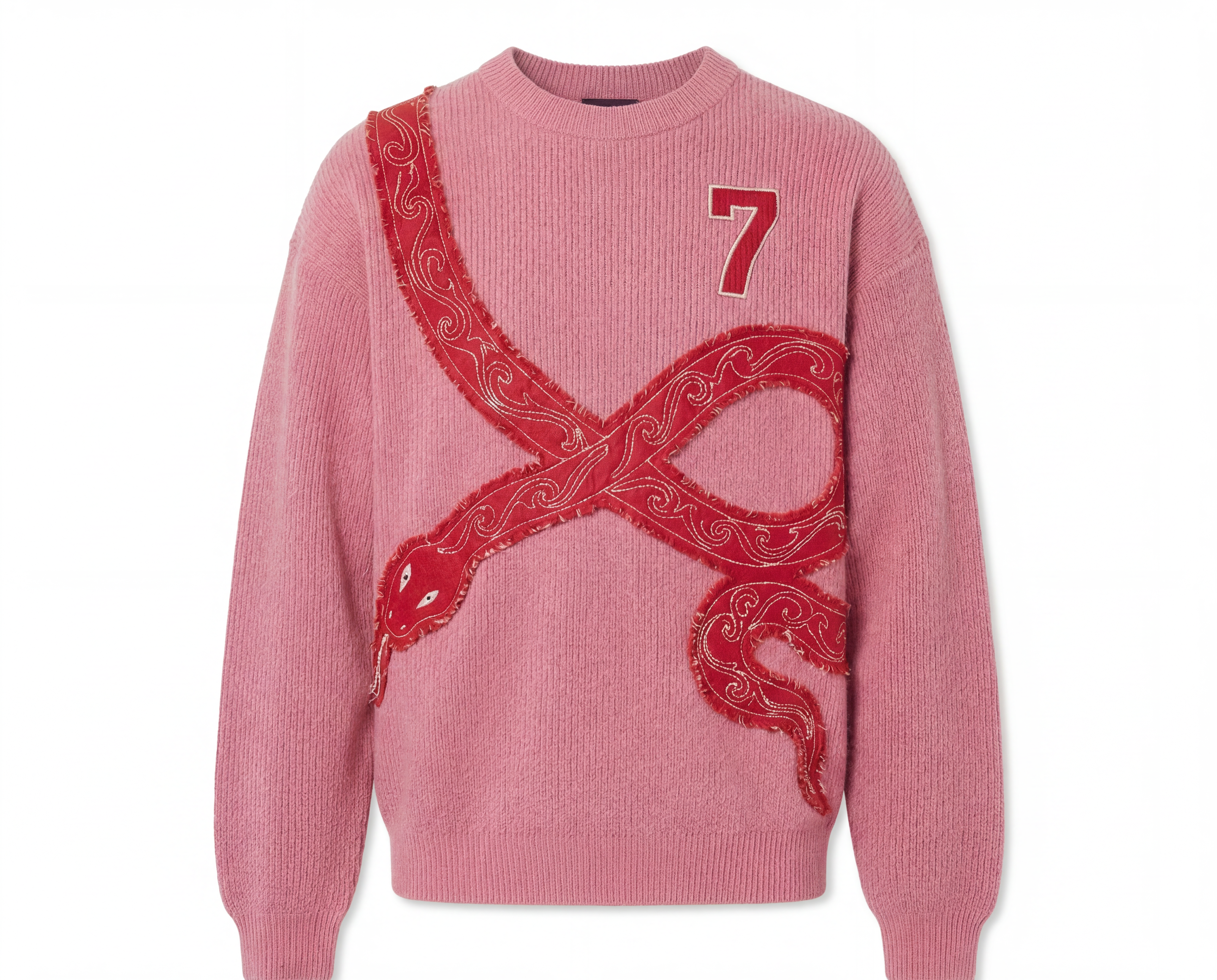 Knitted Pink Sweatshirt