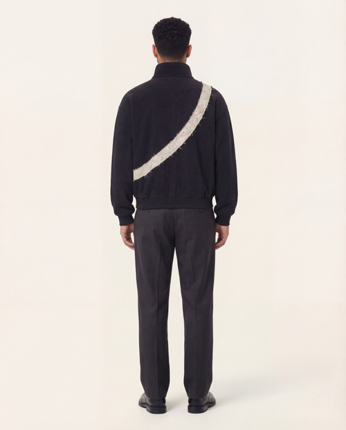 Black Round White Snake Jacket 1.0